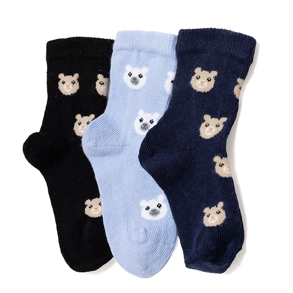 Erkek Bebek 3lü Soket Çorap