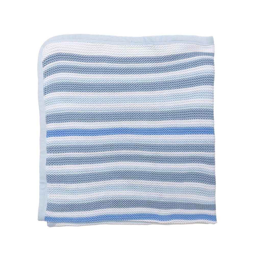 Erkek Bebek Battaniye Triko 90 x 100cm