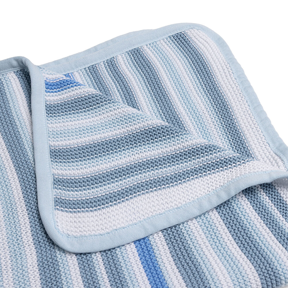 Erkek Bebek Battaniye Triko 90 x 100cm