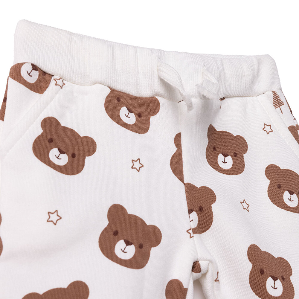 Erkek Bebek Camp Life Eşofman Takımı Bisiklet Yaka Uzun Kol Lastikli Paça