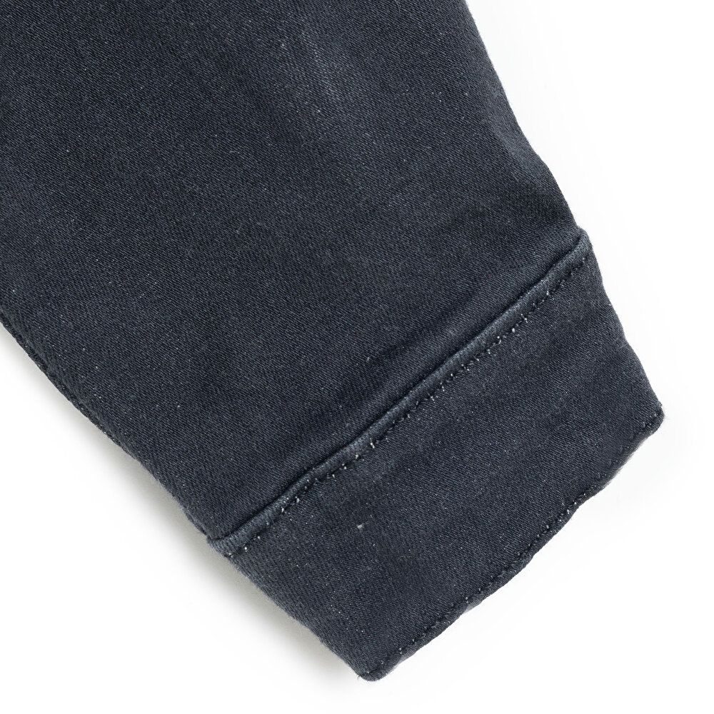 Erkek Bebek Cool Boy Gömlek Denim Modelli Yaka Uzun Kol