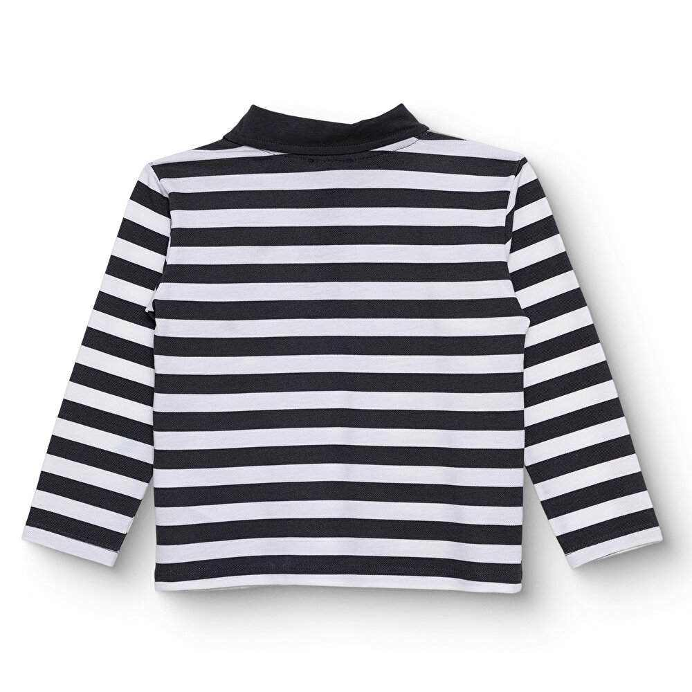 Erkek Bebek Cool Boy Uzun Kol Tshirt Pike Gömlek Yaka