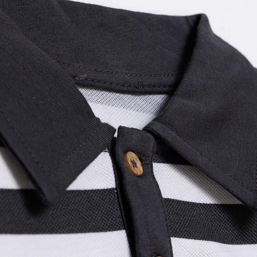 Erkek Bebek Cool Boy Uzun Kol Tshirt Pike Gömlek Yaka