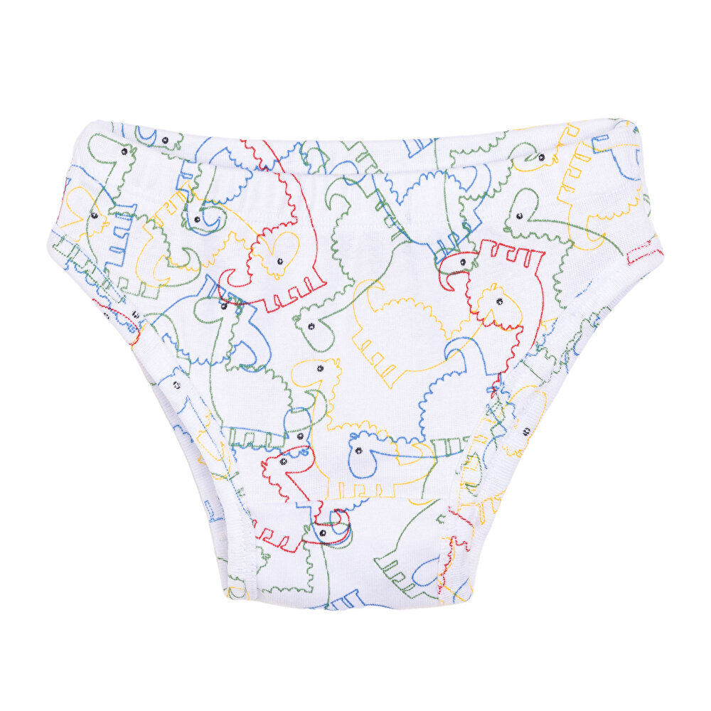 Erkek Bebek Dinazor Desen 3lü Slip Külot Erkek Bebek
