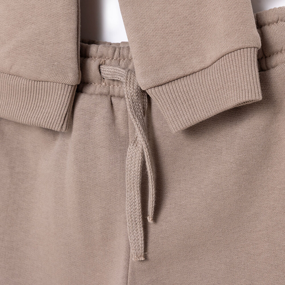 Erkek Bebek Eşofman Takımı Bisiklet Yaka Uzun Kol Ribanalı Paça