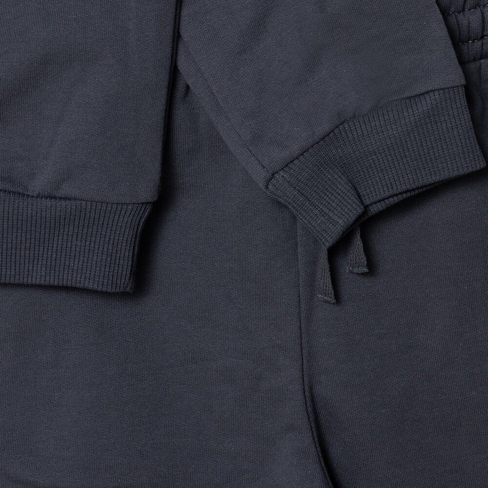 Erkek Bebek Eşofman Takımı Bisiklet Yaka Uzun Kol Ribanalı