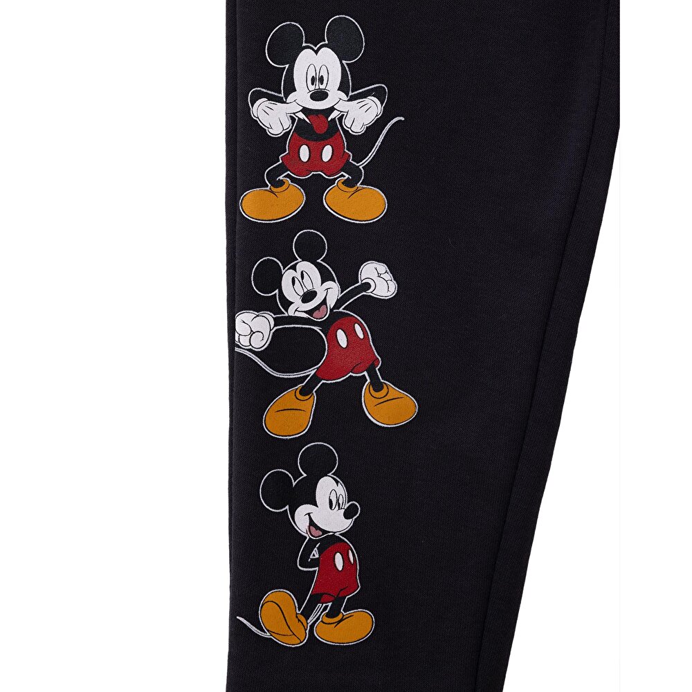 Erkek Bebek Eşofman Takımı Şardonlu Üç İplik Bisiklet Yaka Uzun Kol Ribanalı Paça