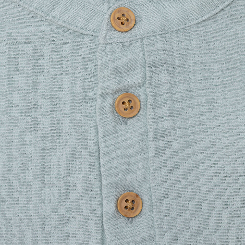 Erkek Bebek Gömlek Hakim Yaka Uzun Kol