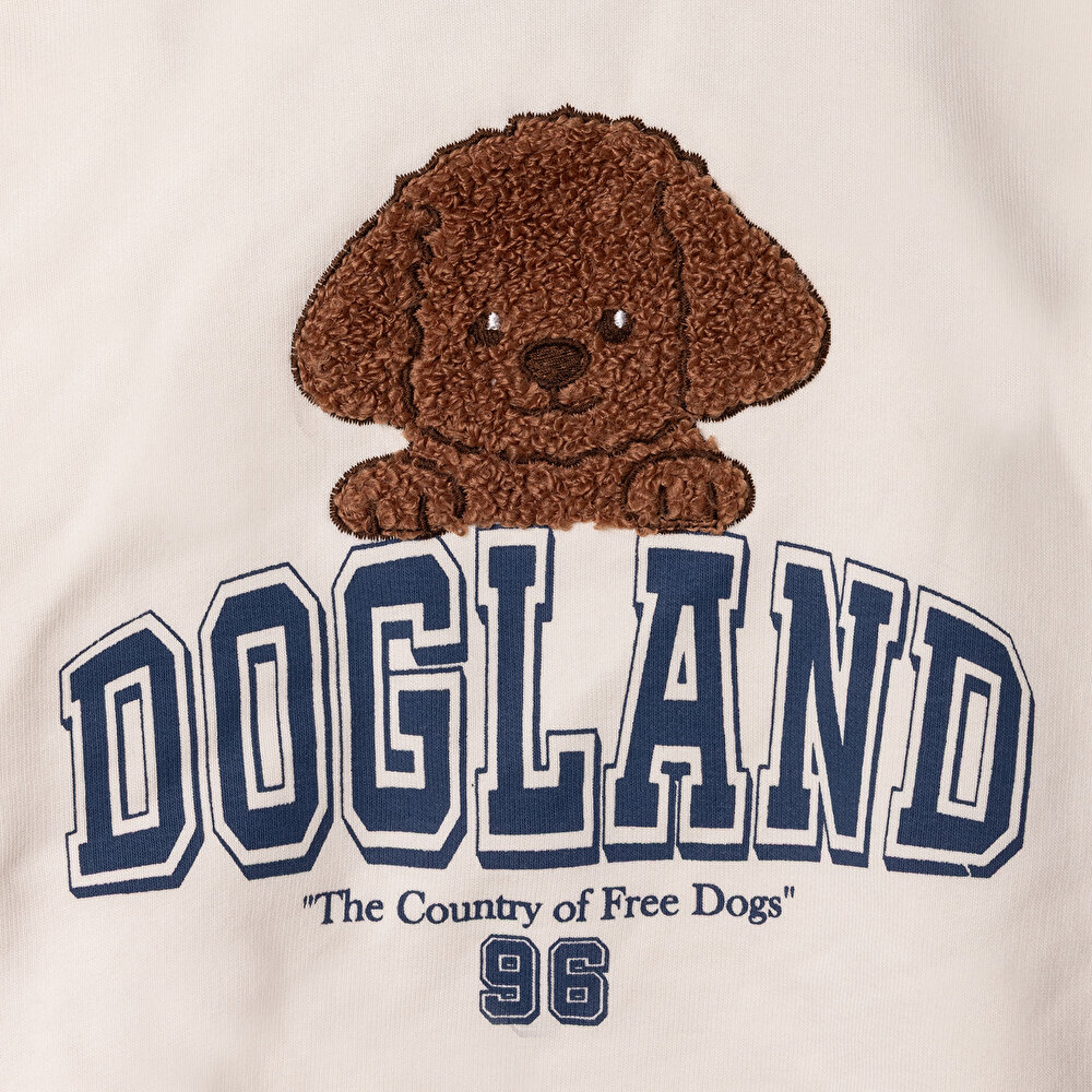 Erkek Bebek Happy Animals Sweatshirt İki İplik Bisiklet Yaka Uzun Kol