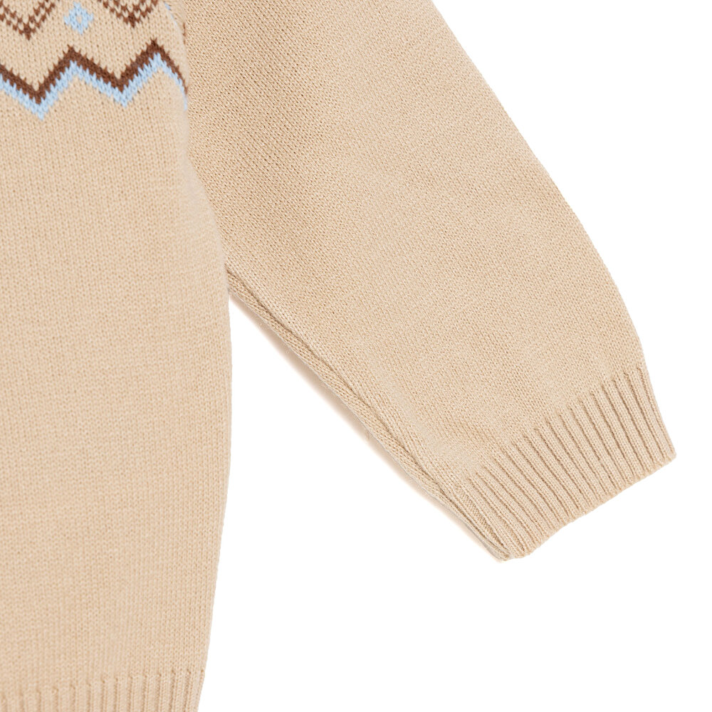 Erkek Bebek Hello Cute Bear Triko Kazak Bisiklet Yaka Uzun Ko