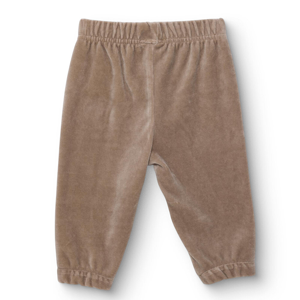 Erkek Bebek Kadife Eşofman Alt Lastikli Paça