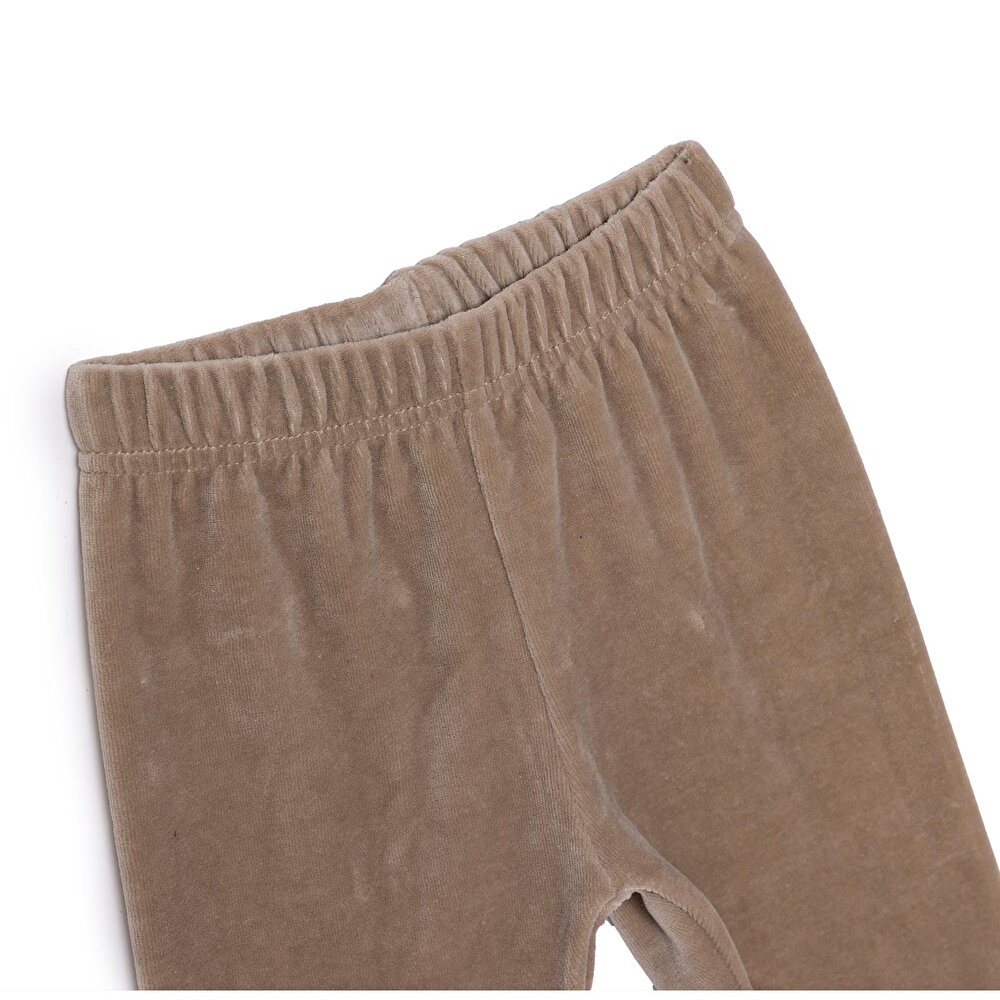 Erkek Bebek Kadife Eşofman Alt Lastikli Paça