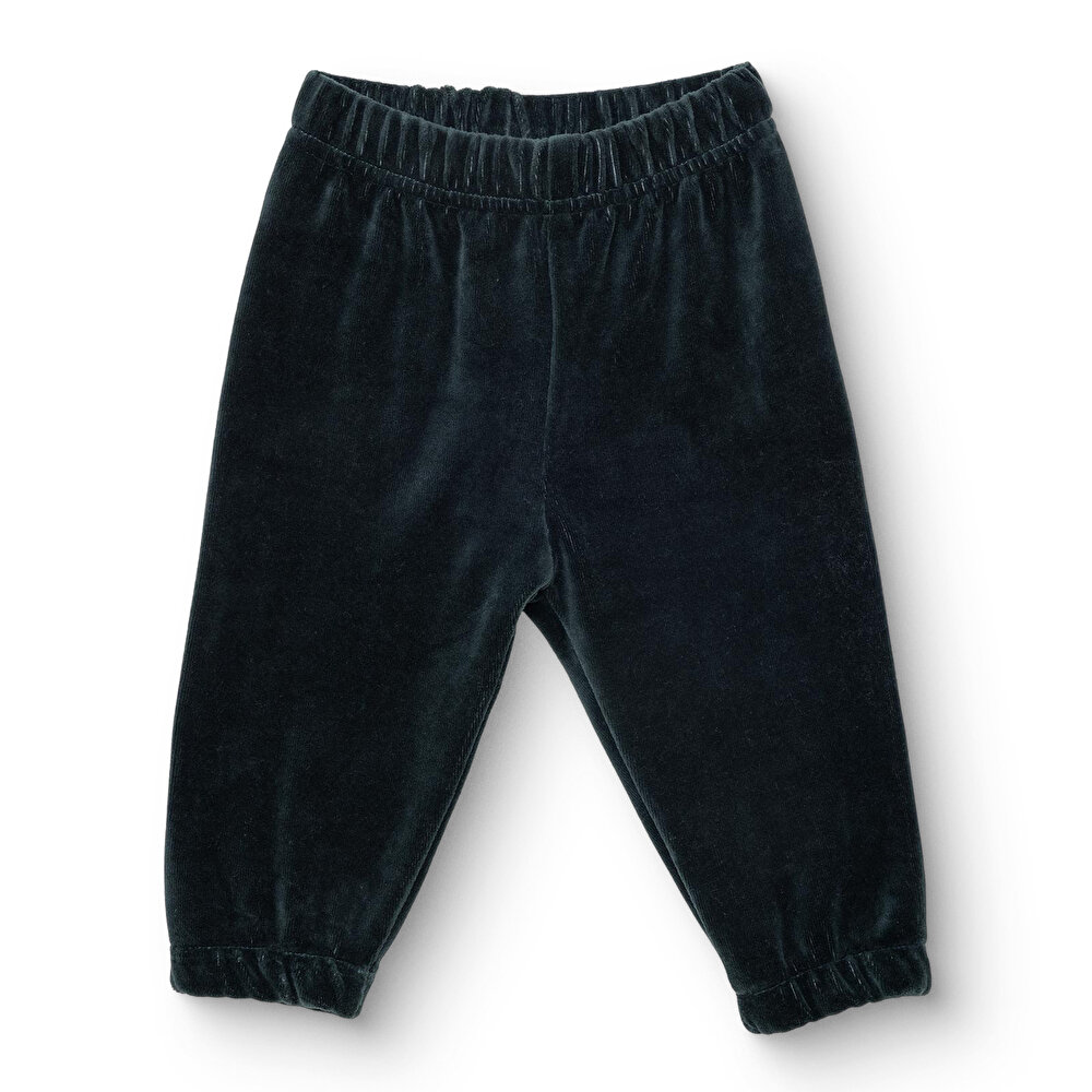 Erkek Bebek Kadife Eşofman Alt Lastikli Paça