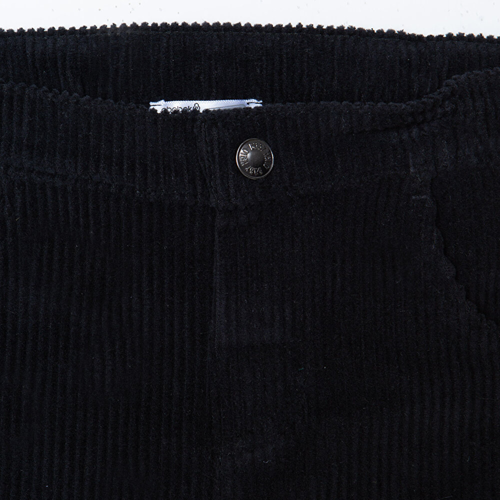 Erkek Bebek Kadife Pantolon Fitilli Kadife Dokuma Reçme Paça