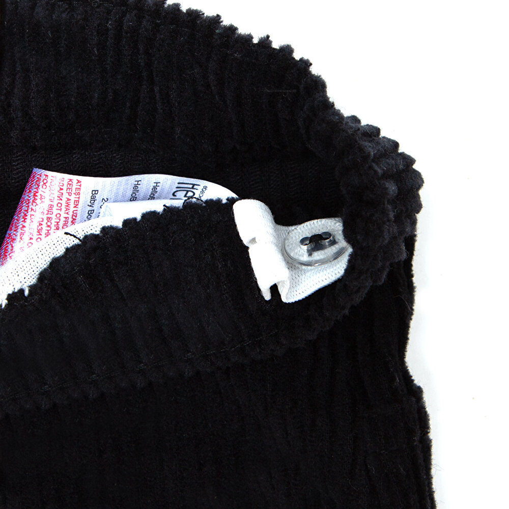 Erkek Bebek Kadife Pantolon Fitilli Kadife Dokuma Reçme Paça