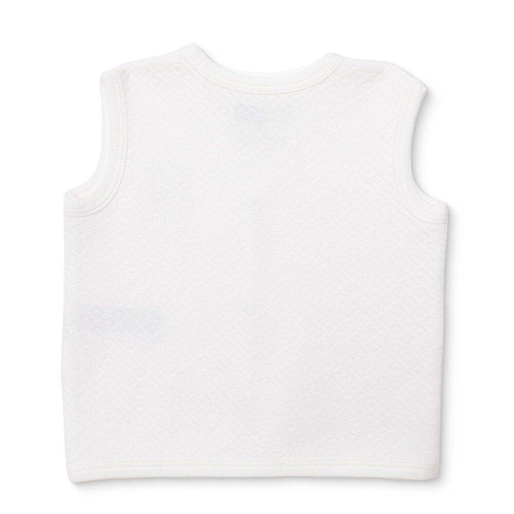 Erkek Bebek Kapitone Yelek Kapitone Örme V Yaka Atlet Kol