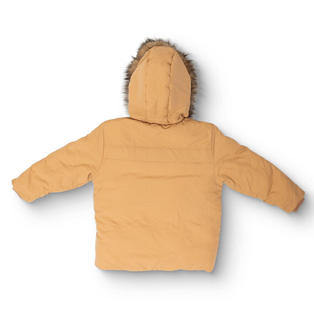 Erkek Bebek Mont Fermuarlı Polyester Uzun Kol