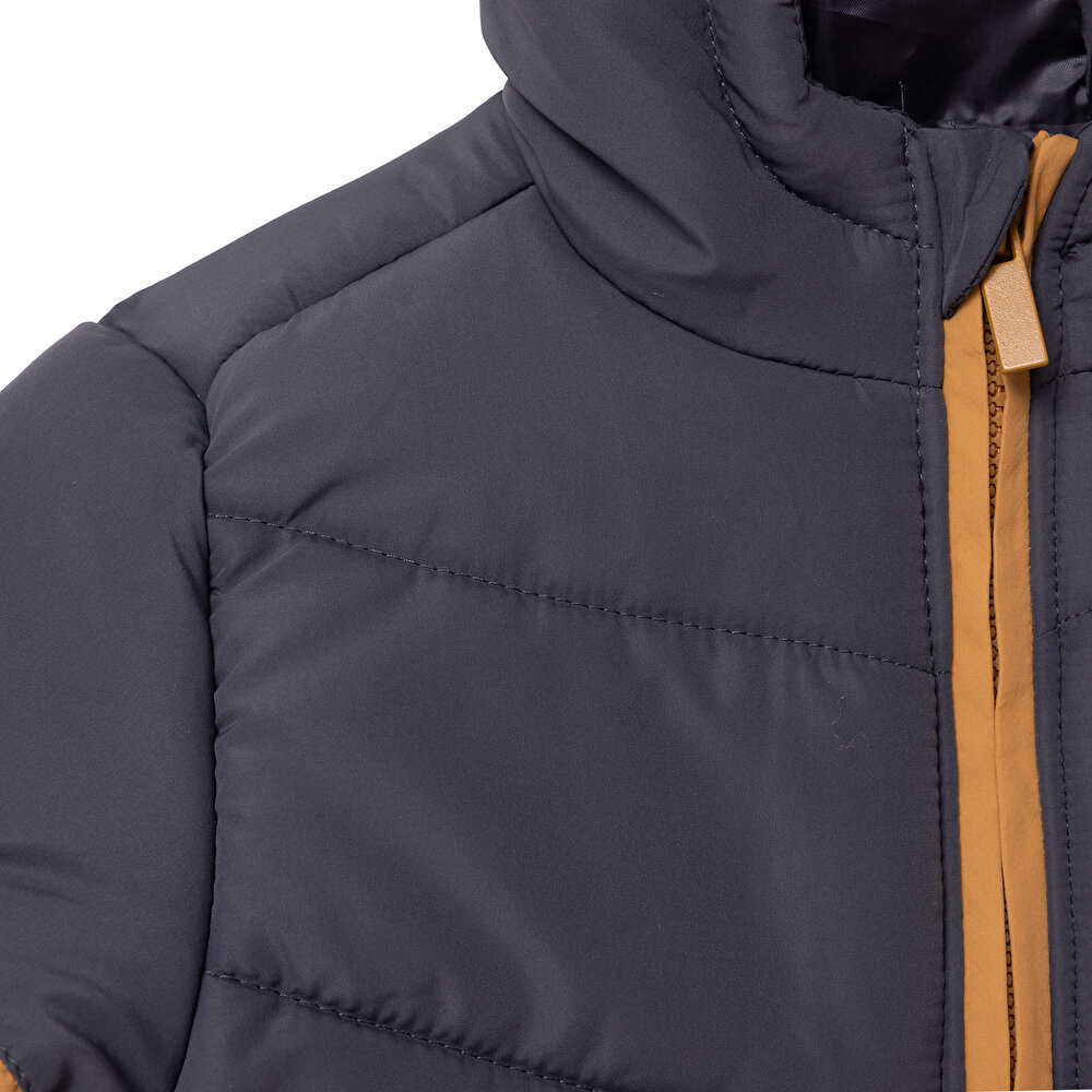 Erkek Bebek Mont Fermuarlı Uzun Kol