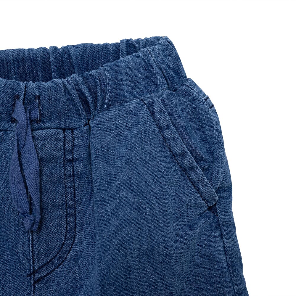 Erkek Bebek Mountain Explorer Denim Pantolon Lastikli Paça