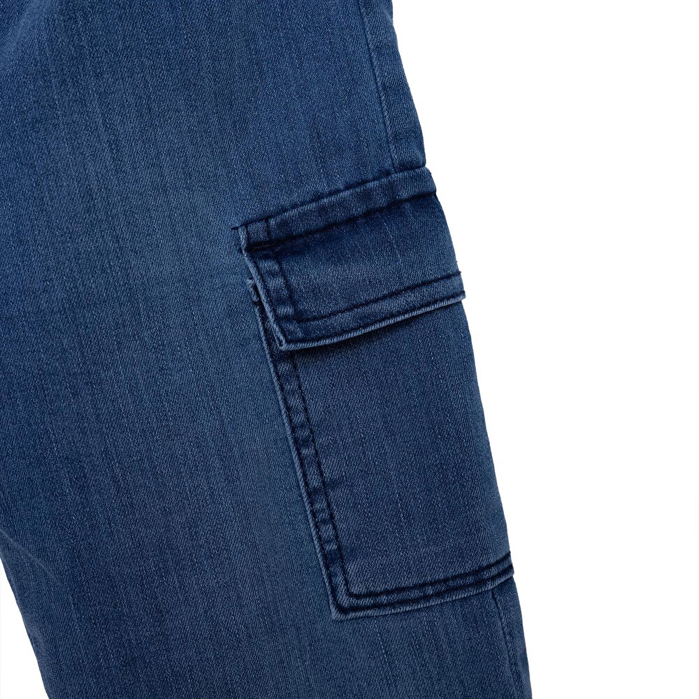 Erkek Bebek Mountain Explorer Denim Pantolon Lastikli Paça