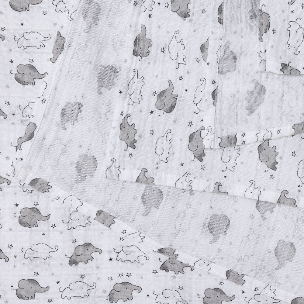 Erkek Bebek Müslin Battaniye 100x100