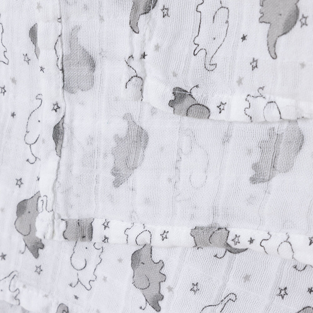 Erkek Bebek Müslin Battaniye 100x100