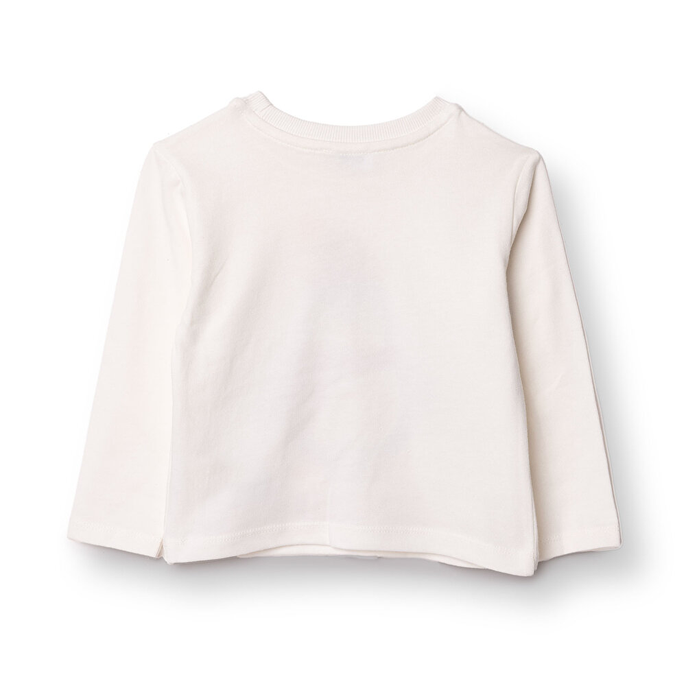 Erkek Bebek New Year Uzun Kol Tshirt İki İplik Bisiklet Yaka Uzun Kol