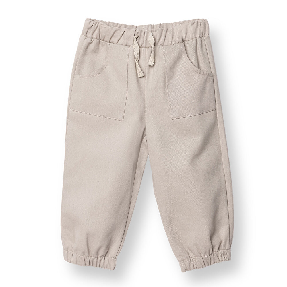 Erkek Bebek Pantolon Gabardin Lastikli Paça