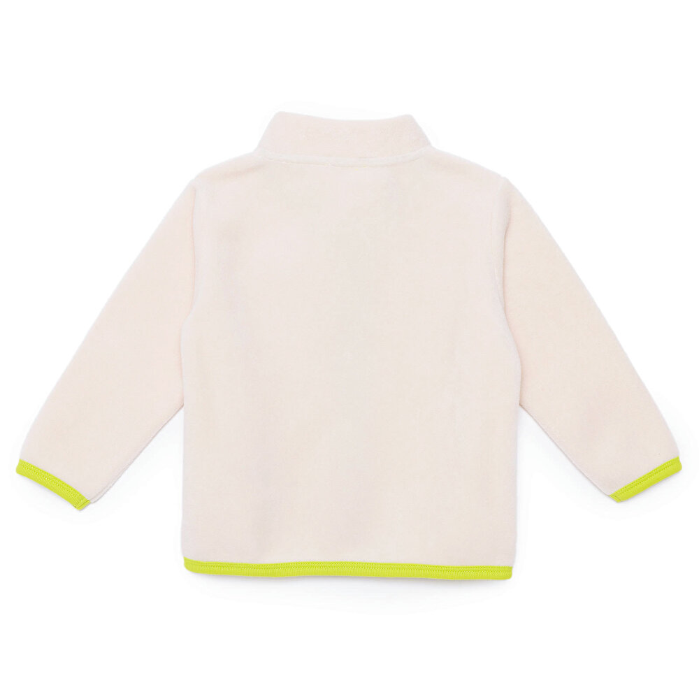 Erkek Bebek Polar Hırka Fermuarlı Cepli Uzun Kol