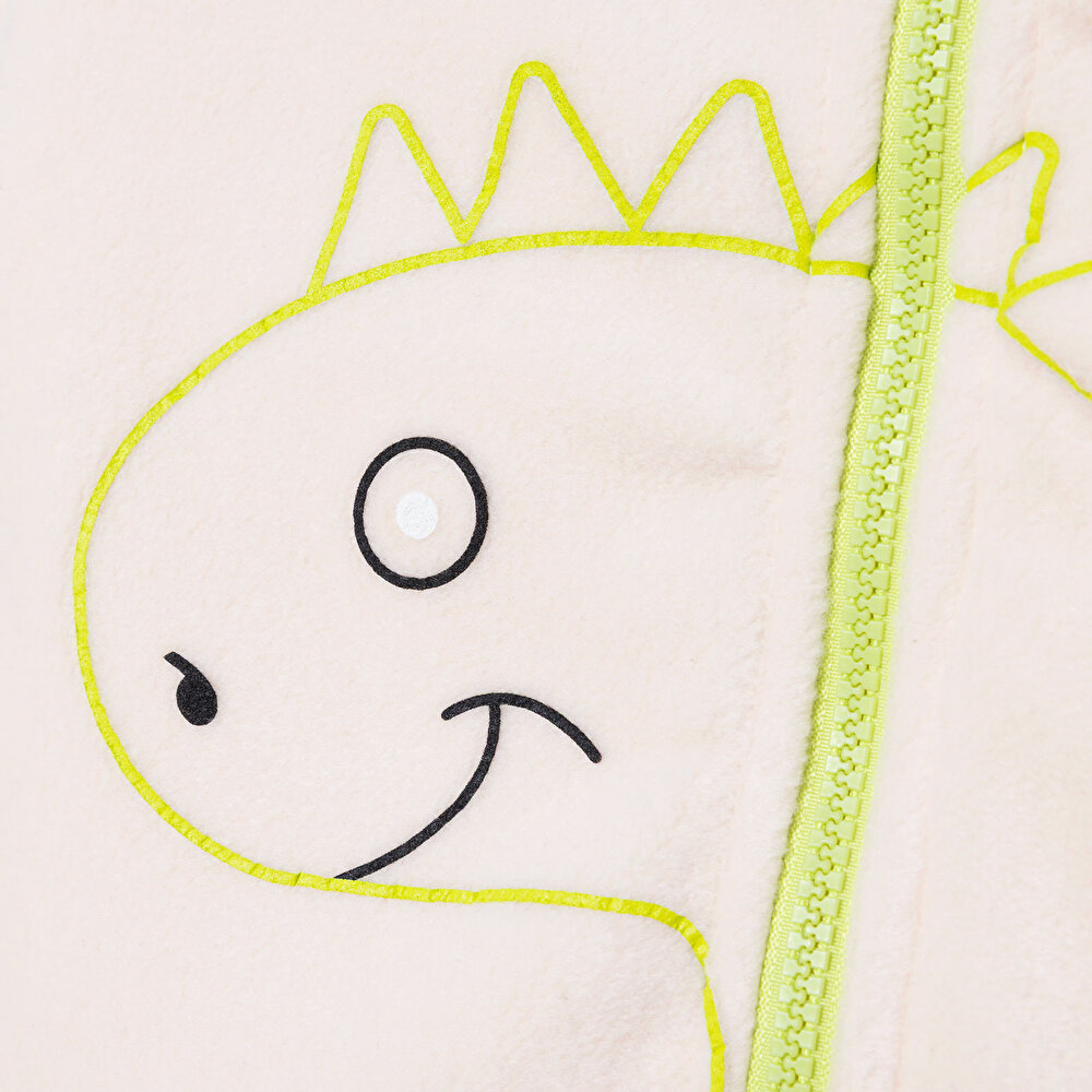 Erkek Bebek Polar Hırka Fermuarlı Cepli Uzun Kol