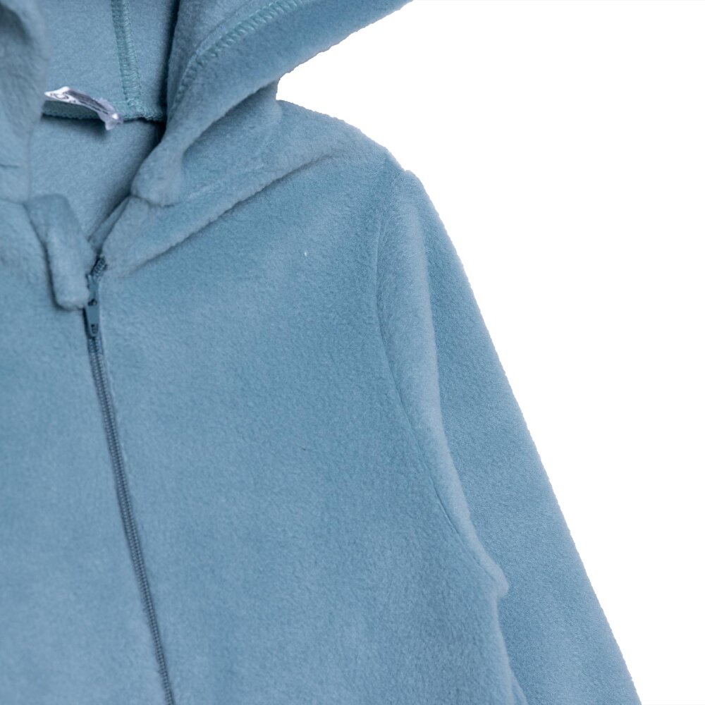 Erkek Bebek Polar Patiksiz Tulum Uzun Kol Ribanalı Paça