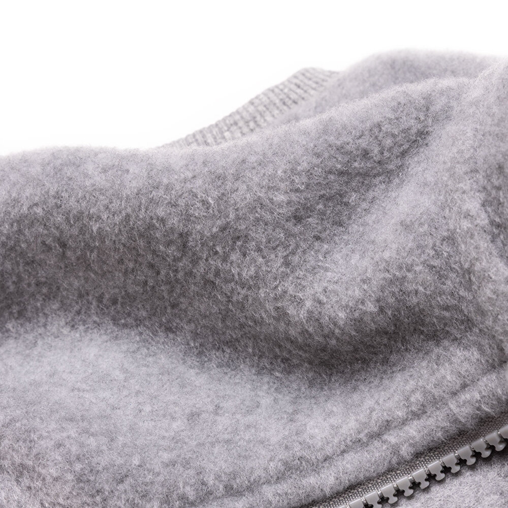 Erkek Bebek Polar Yelek Fermuarlı Hakim Yaka Atlet Kol