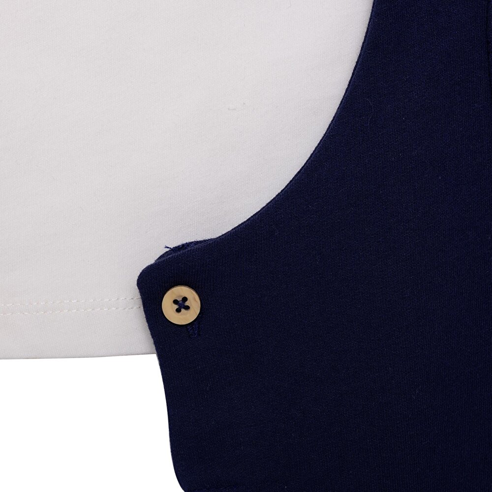 Erkek Bebek Salopet-Sweatshirt İki İplik Bisiklet Yaka Uzun Kol Reçme Paça