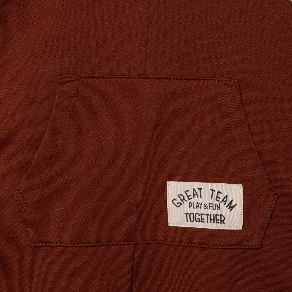 Erkek Bebek Salopet-Sweatshirt İki İplik Bisiklet Yaka Uzun Kol Reçme Paça