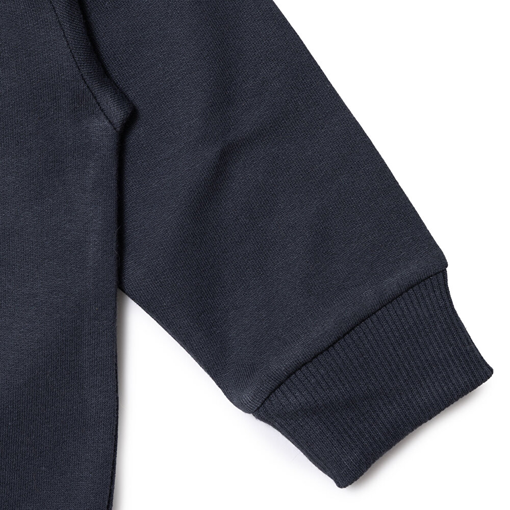 Erkek Bebek Sweatshirt Bisiklet Yaka Uzun Kol