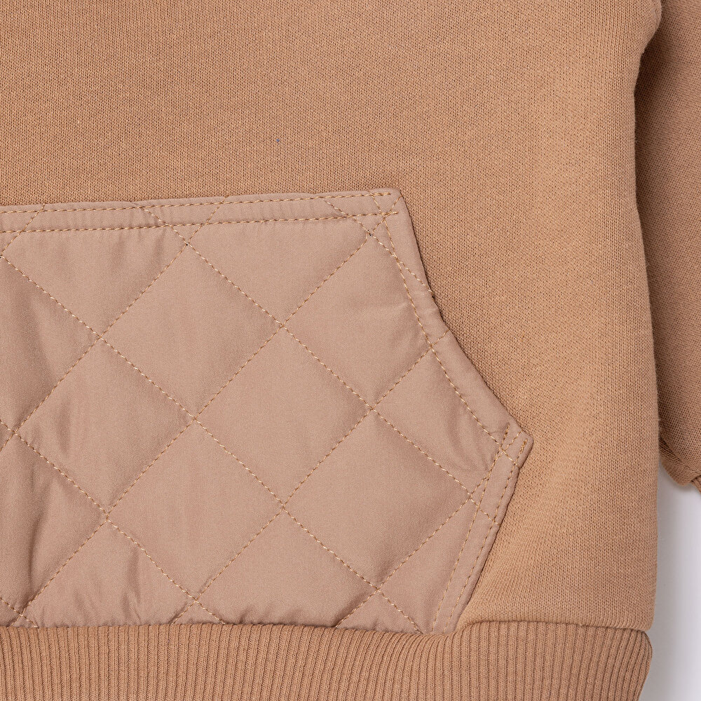 Erkek Bebek Sweatshirt Fermuarlı Camp Life Uzun Kol