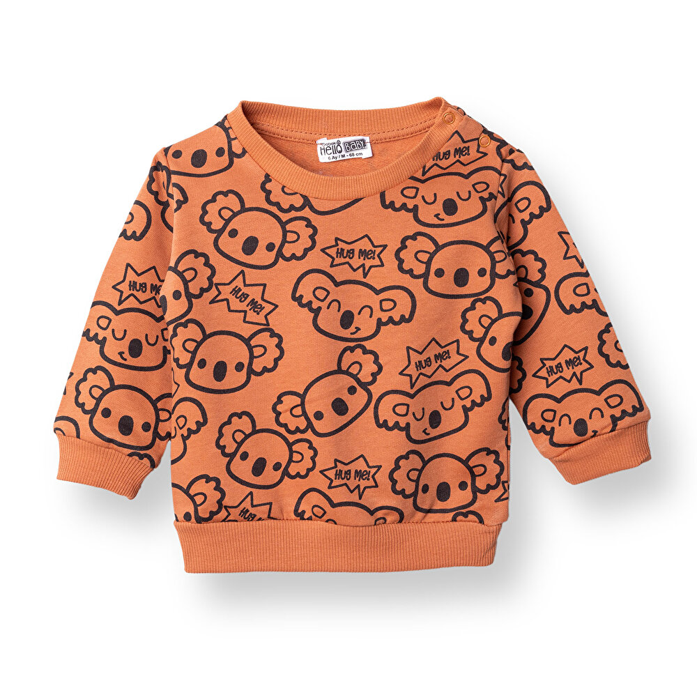 Erkek Bebek Sweatshirt Uzun Kol