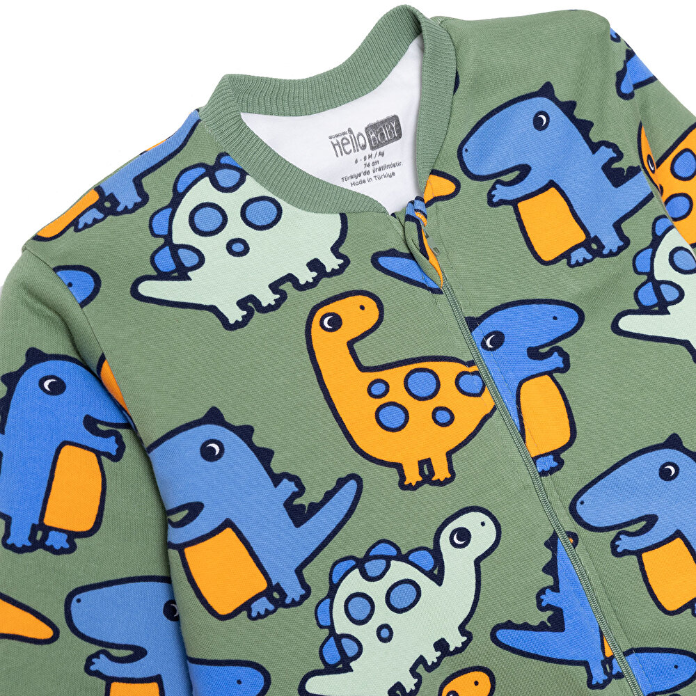 Erkek Bebek Uyku Tulumu 2.5 Tog isiklet Yaka Uzun Kol