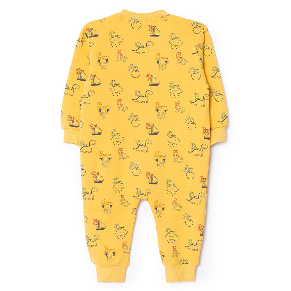 Erkek Bebek Uyku Tulumu Fermuarlı 1 tog Bisiklet Yaka Uzun Kol Ribanalı