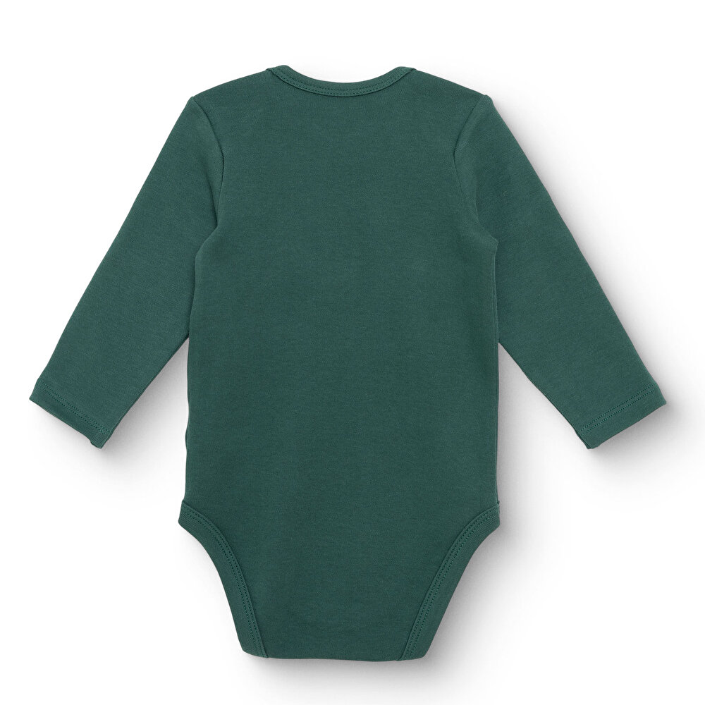 Erkek Bebek Uzun Kol Body İnterlok Zarf Yaka Uzun Kol