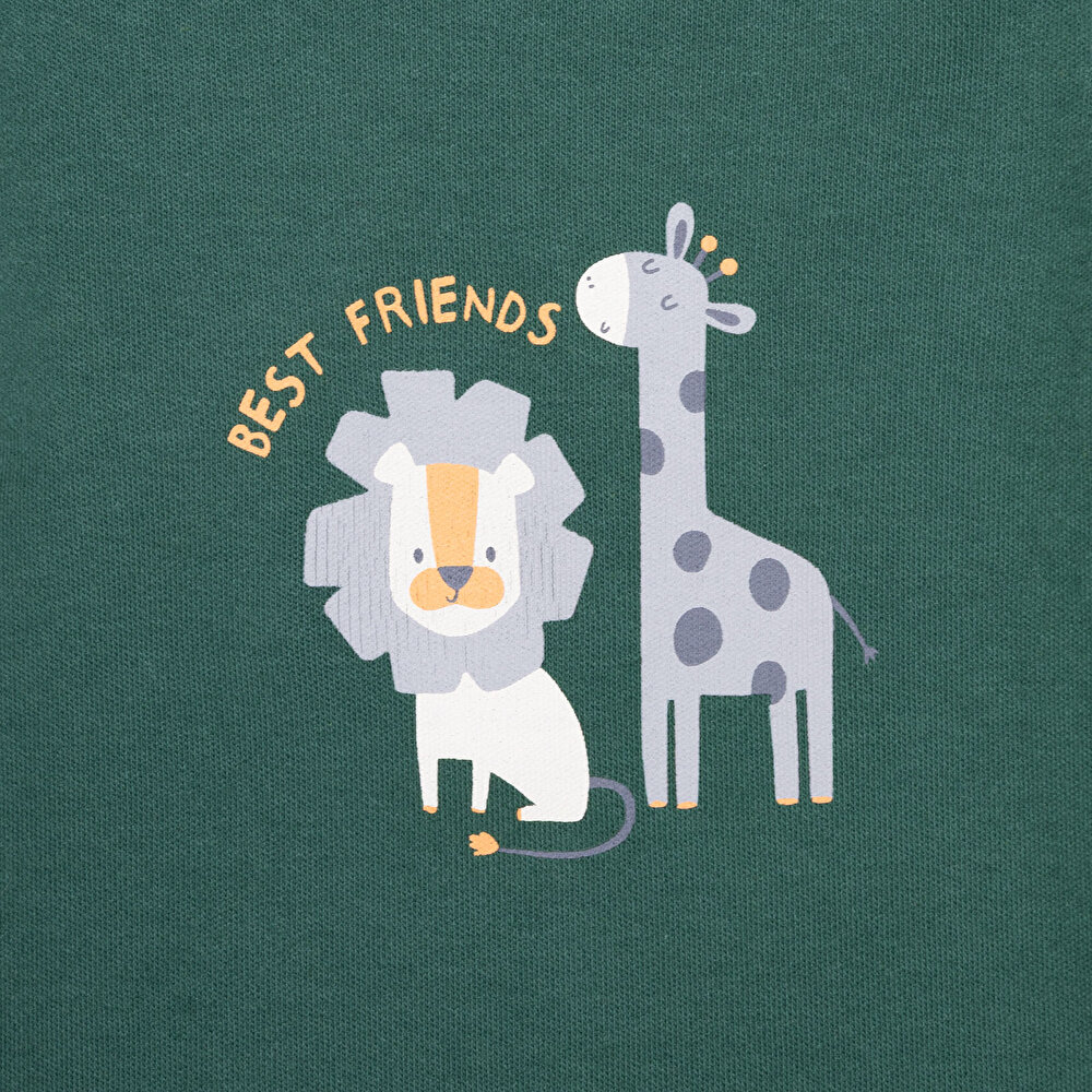 Erkek Bebek Uzun Kol Body İnterlok Zarf Yaka Uzun Kol