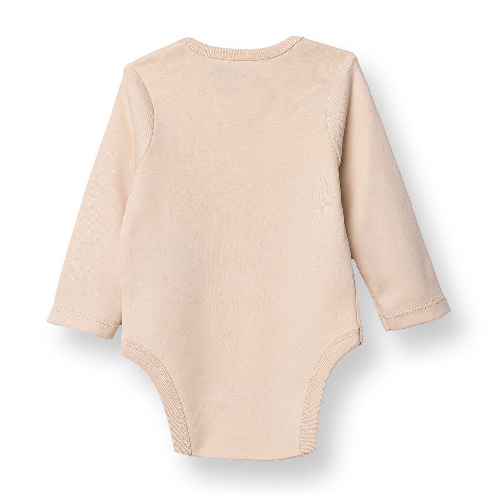 Erkek Bebek Uzun Kol Body İnterlok Zarf Yaka