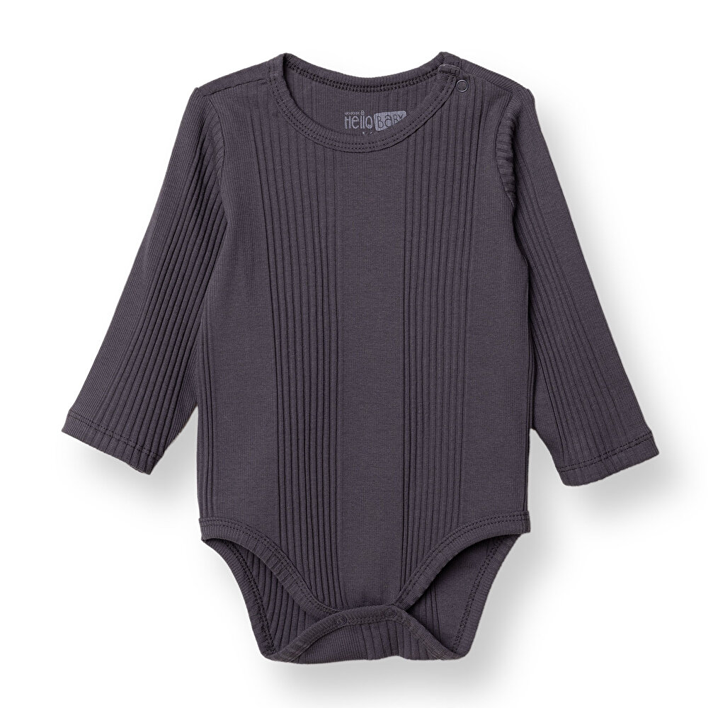 Erkek Bebek Uzun Kol Body Kaşkorse Bisiklet Yaka