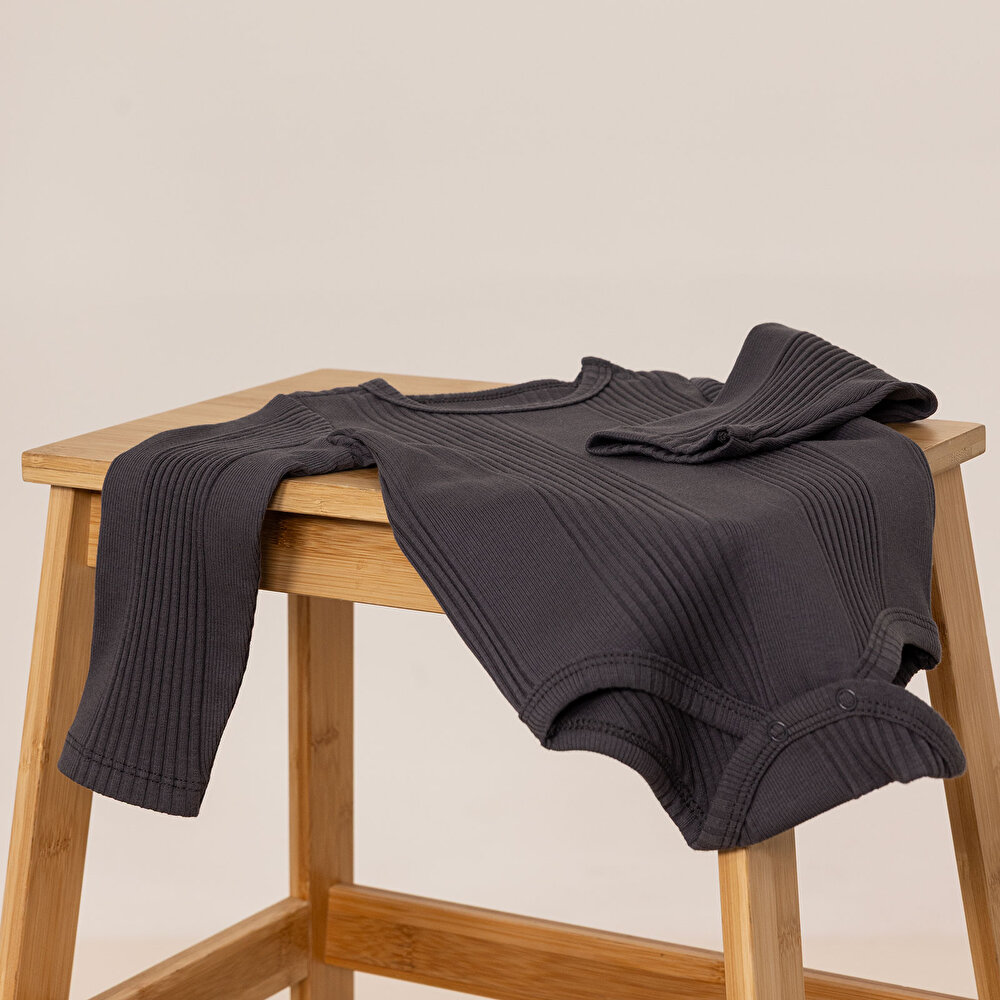 Erkek Bebek Uzun Kol Body Kaşkorse Bisiklet Yaka