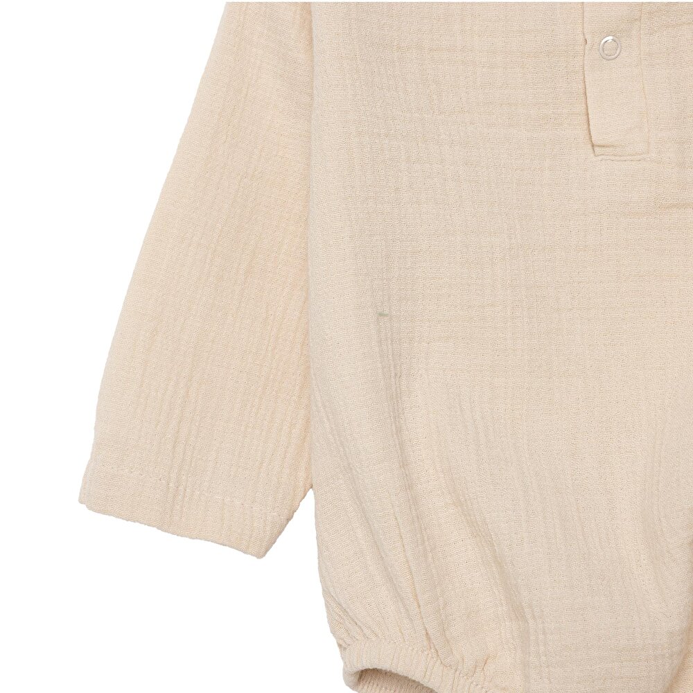 Erkek Bebek Uzun Kol Body Müslin Hakim Yaka