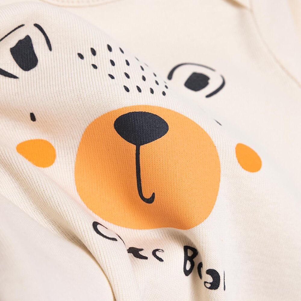 Erkek Bebek Uzun Kol Body Ribana Zarf Yaka