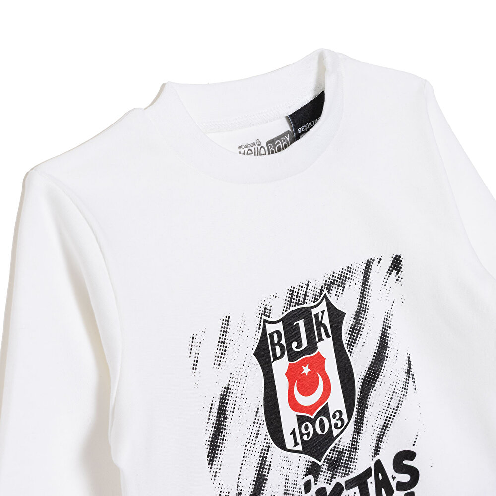 Erkek Bebek Uzun Kol Pijama Takımı İnterlok Bisiklet Yaka Reçme Paça