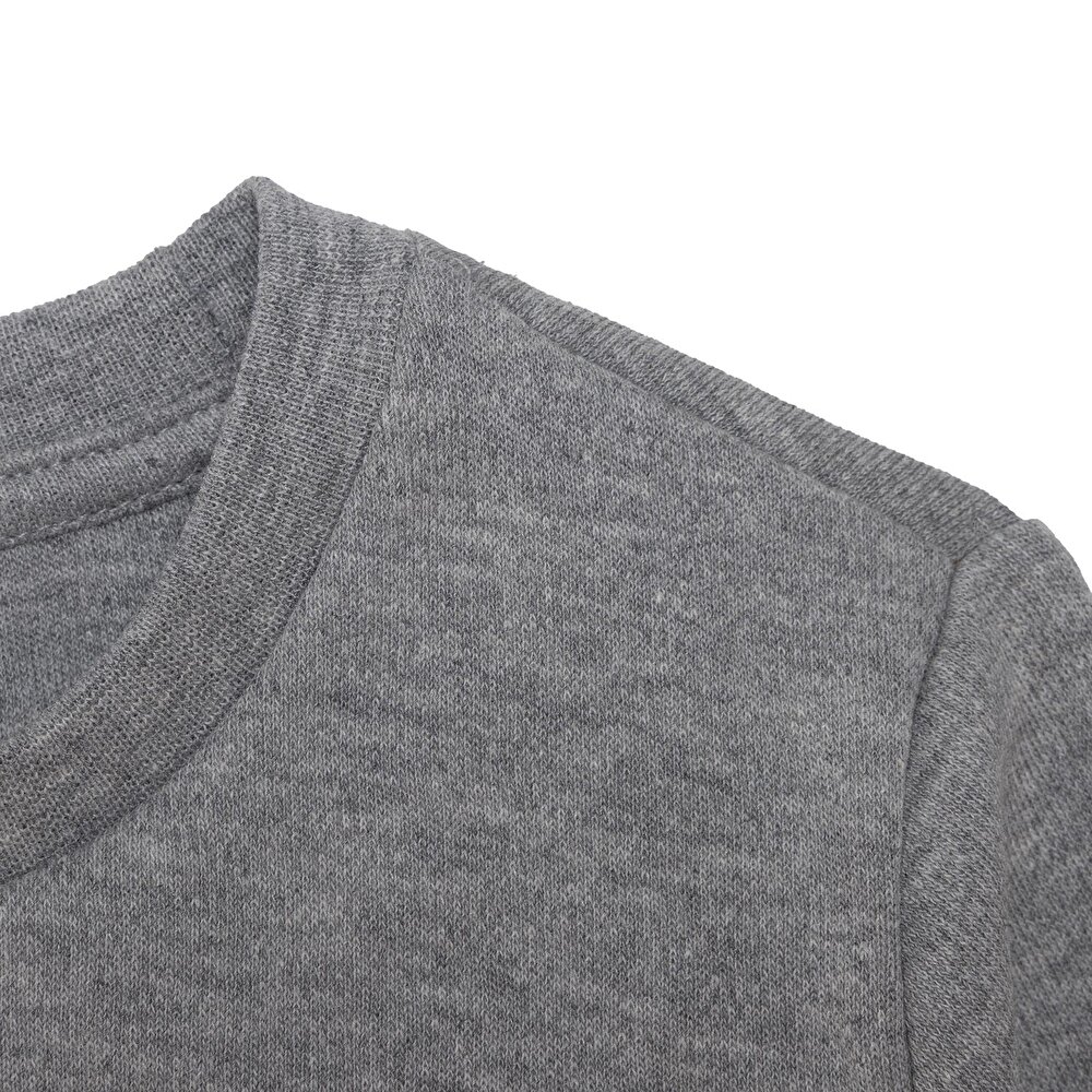 Erkek Bebek Uzun Kol Tshirt İnterlok Bisiklet Yaka Uzun Kol