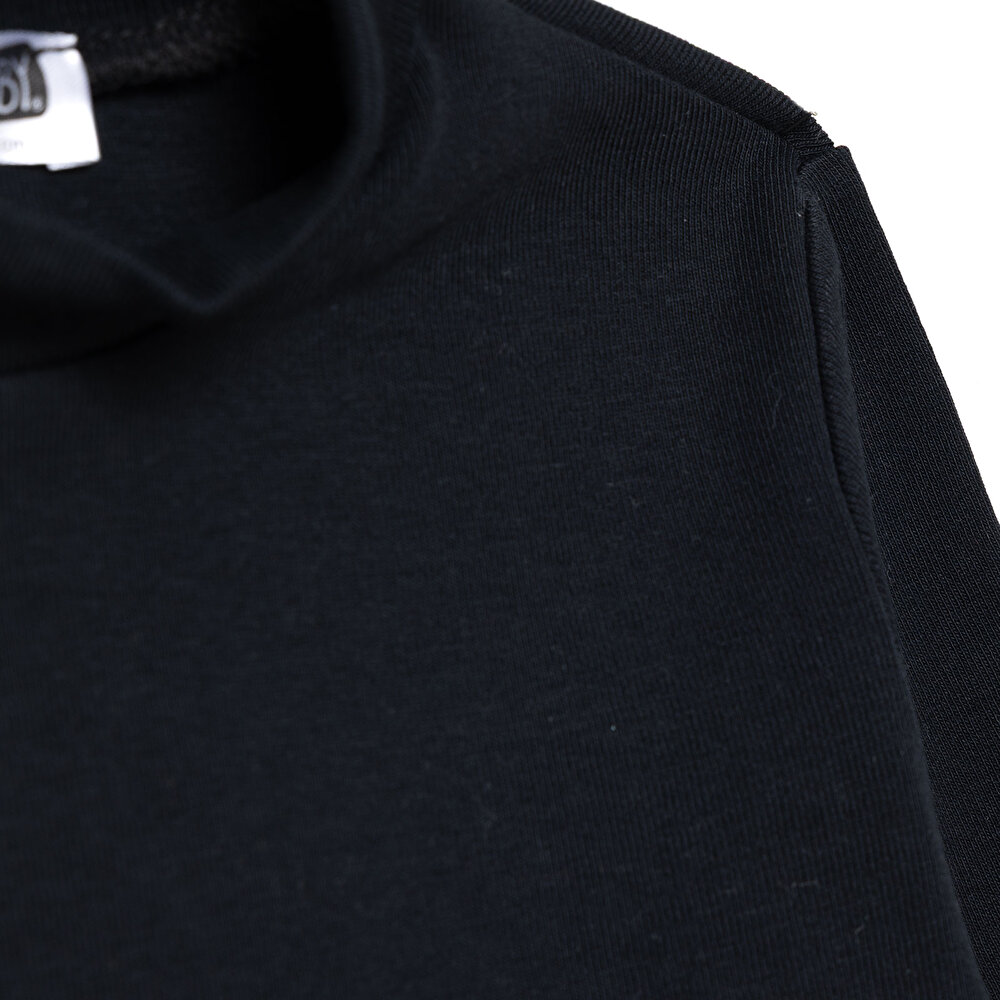 Erkek Bebek Uzun Kol Tshirt Ribana Dik Yaka Uzun Kol