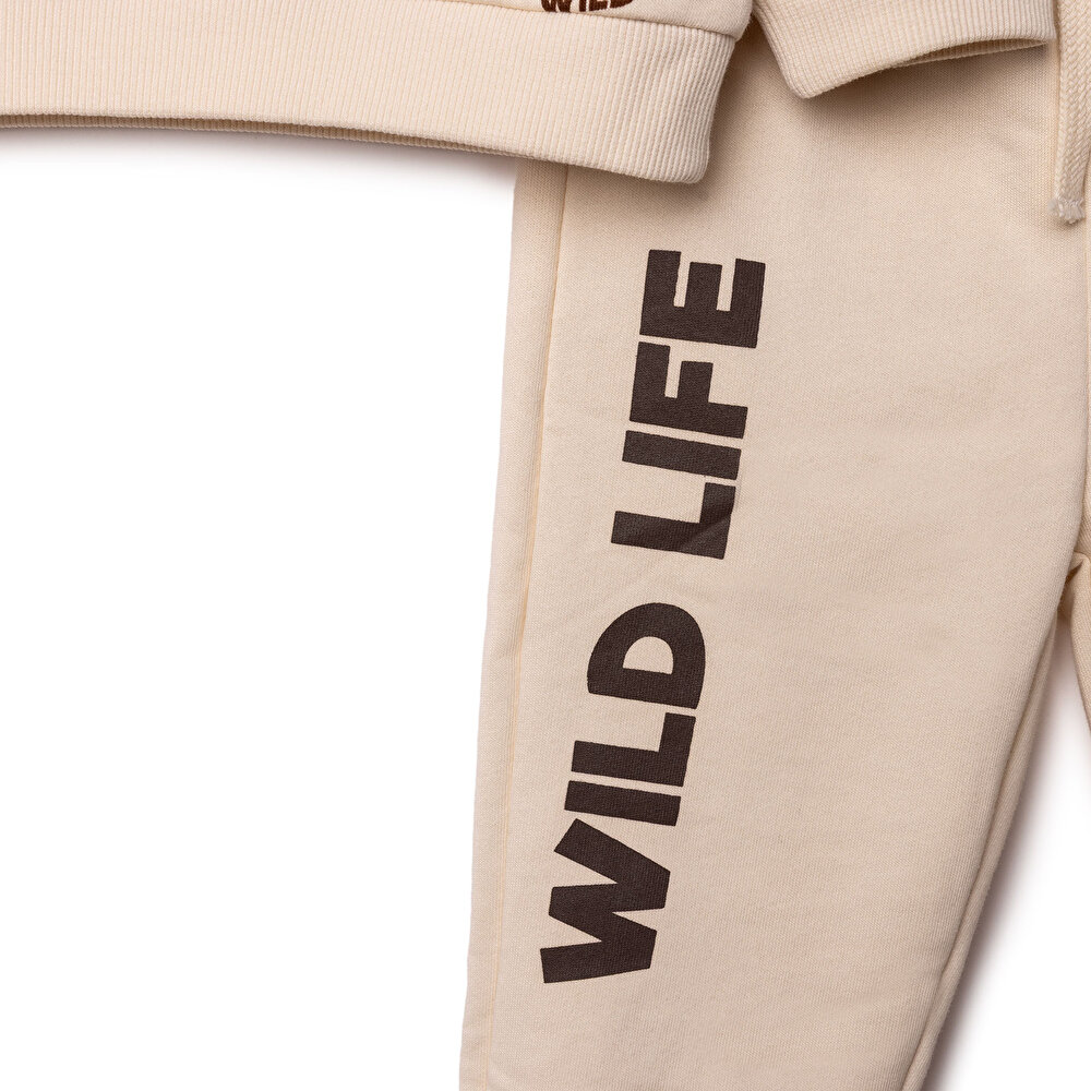 Erkek Bebek Woodland Boy 1 Eşofman Takımı Üç İplik Bisiklet Yaka Uzun Kol Ribanalı Paça